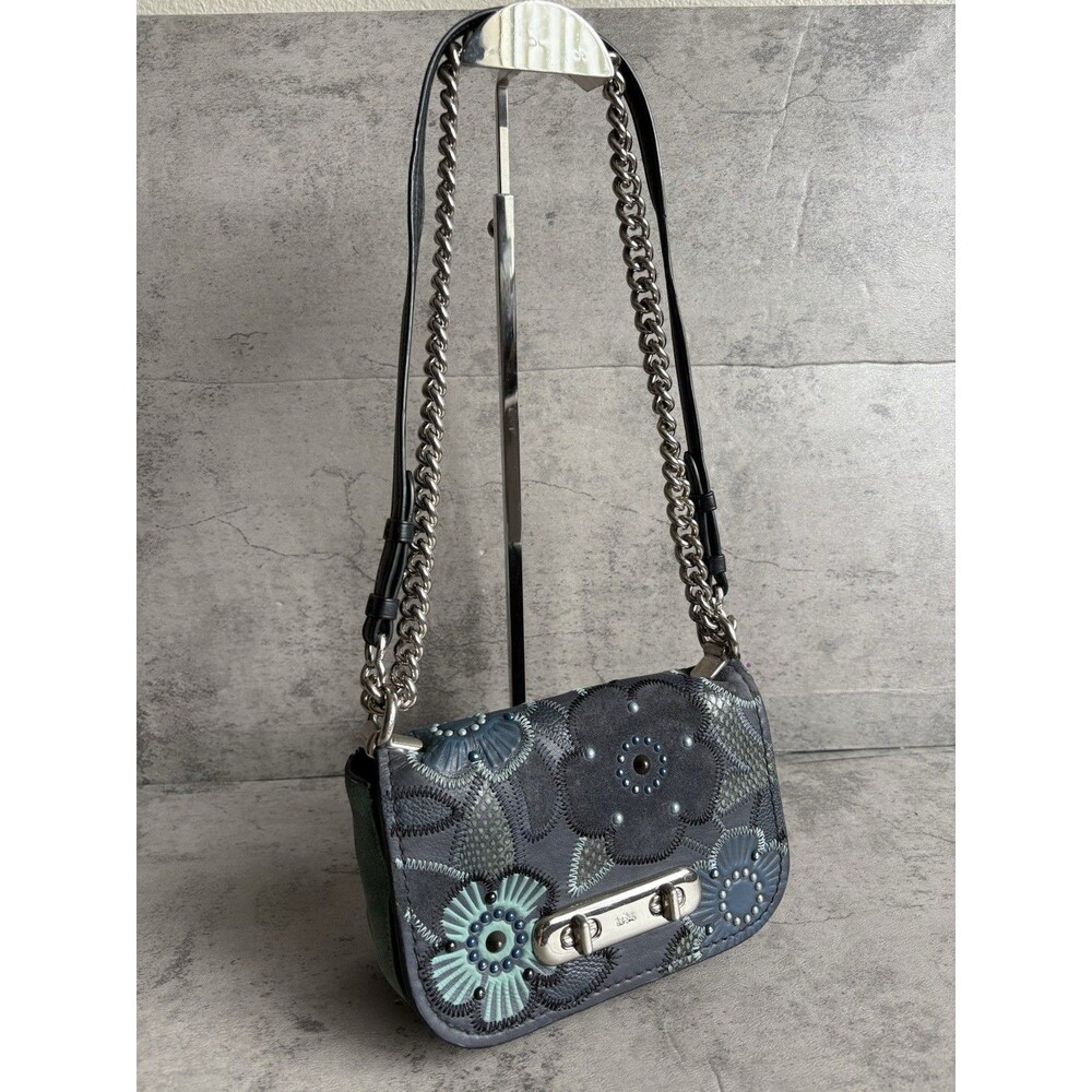 COACH Swagger 20 Tea Rose Tooling Patchwork Leather Shoulder Bag *Read - Picture 7 of 9